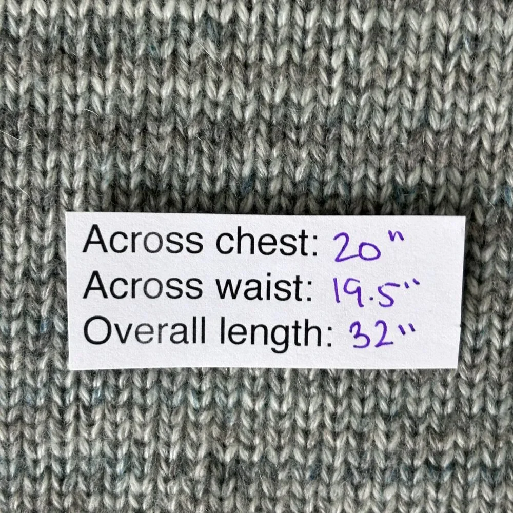 J.Crew Collection Women's XS Italian Cashmere Gray Turtleneck Sweater Dress